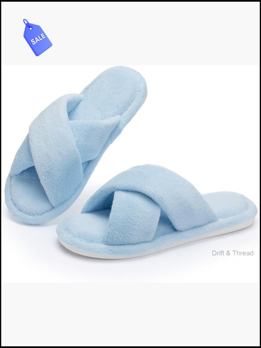 Women's Open Toe House Slippers Non-Slip Memory Foam Wide Fit